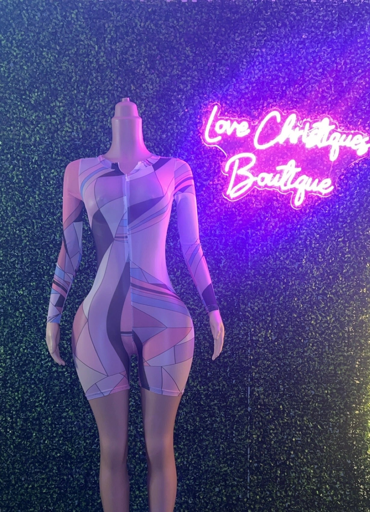 Long Sleeve sheer romper