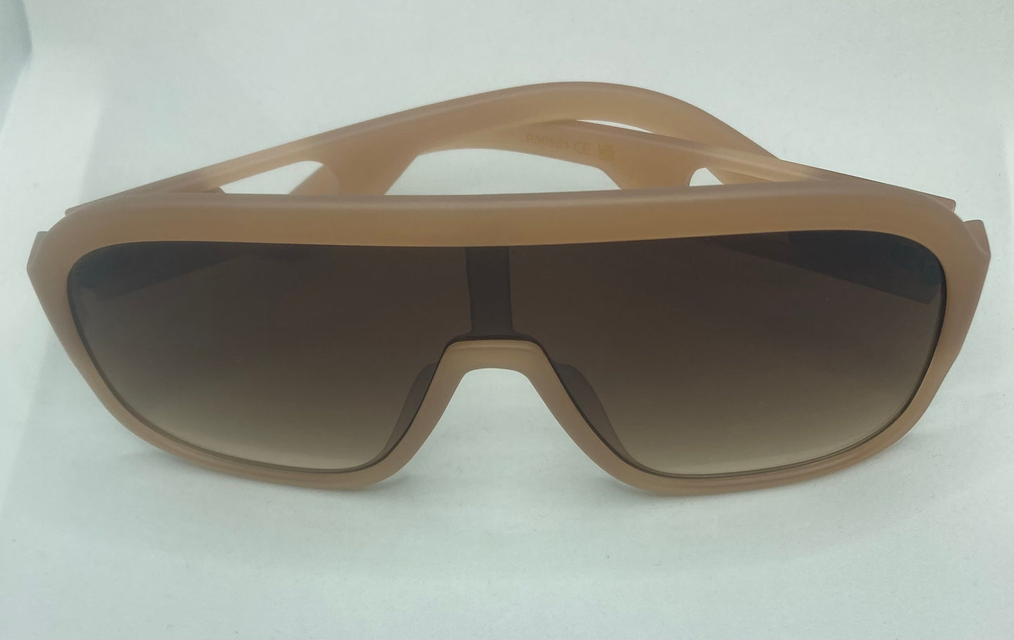 Fashion Shield Lens Oversized Aviators Sunglasses
